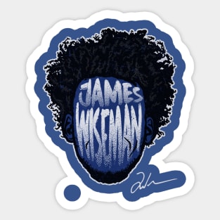 James Wiseman Golden State Player Silhouette Sticker